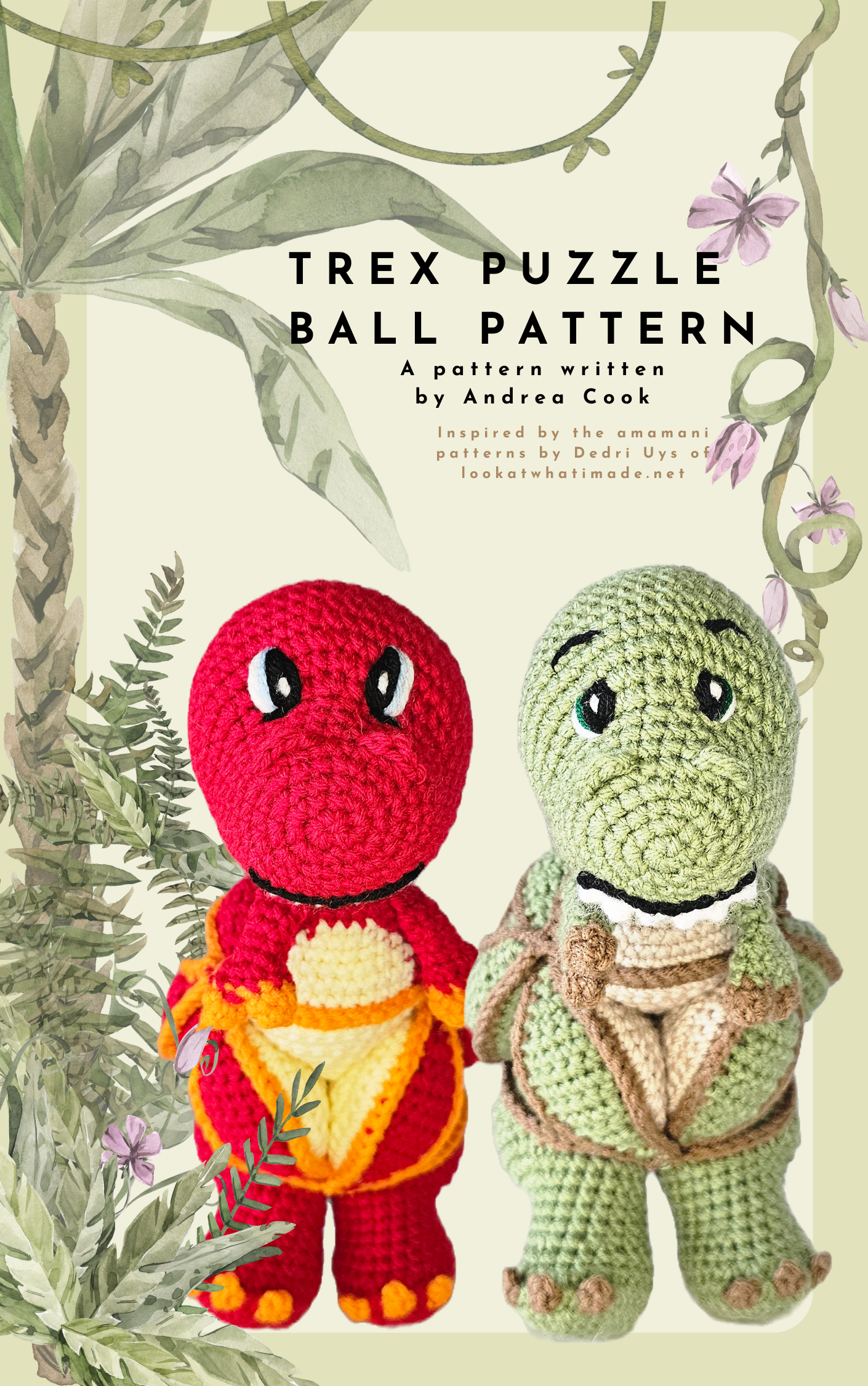 T-Rex Puzzle Ball Pattern