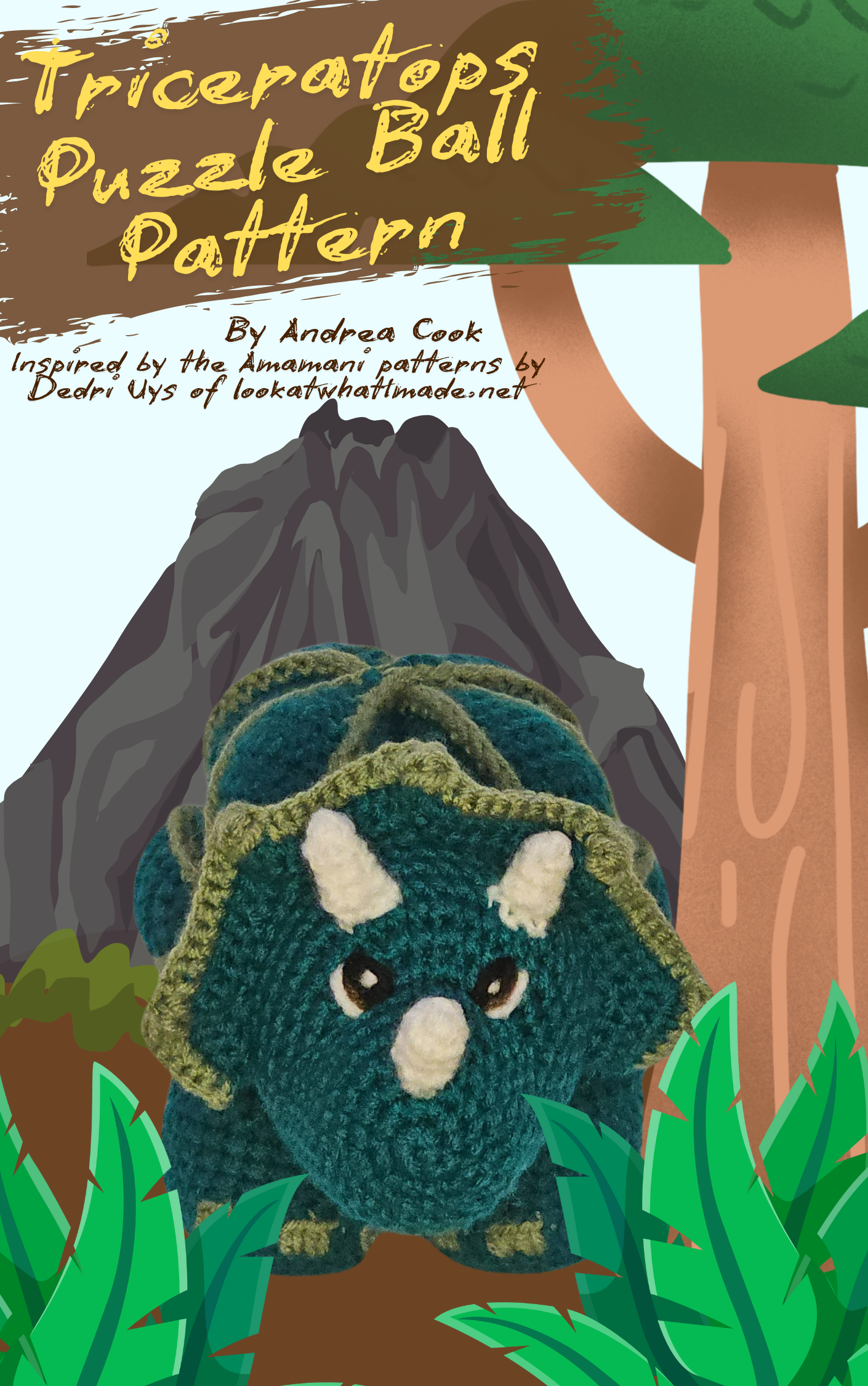 Triceratops Puzzle Ball Pattern