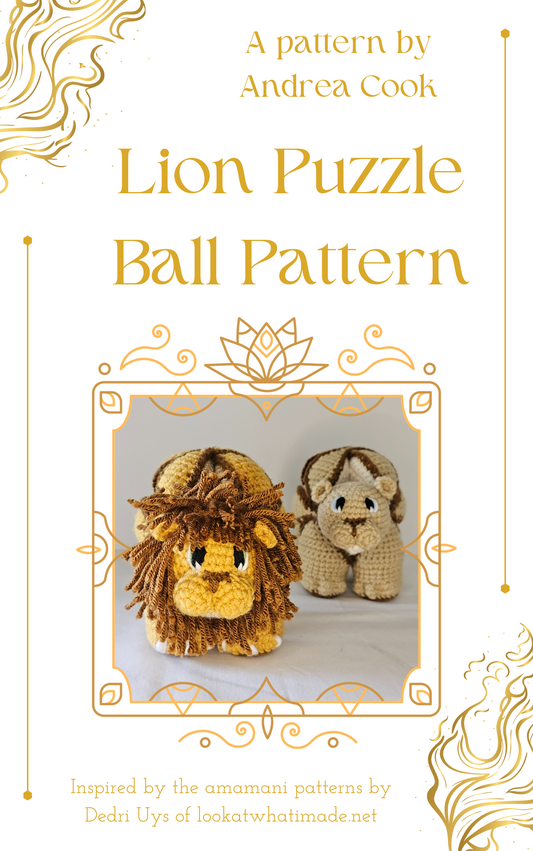 Lion Puzzle Ball Pattern